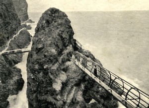 Historische Aufnahme von der Tubular Bridge Foto: The Gobbins