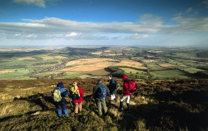Wanderer auf den Eildon Hills in SchottlandFoto: © Scottish Viewpoint